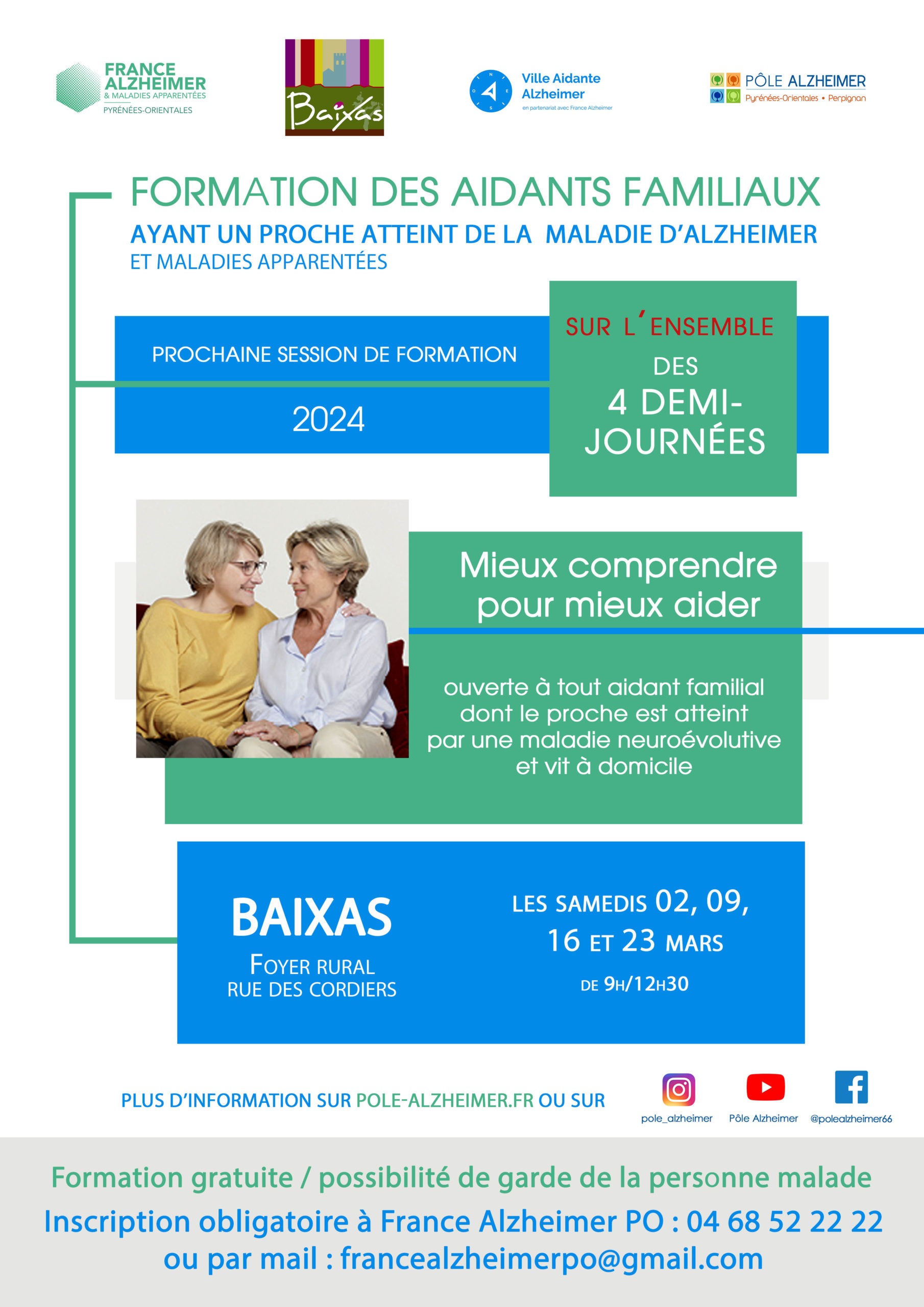 France Alzheimer Formation Des Aidants Familiaux Baixas Mairie De